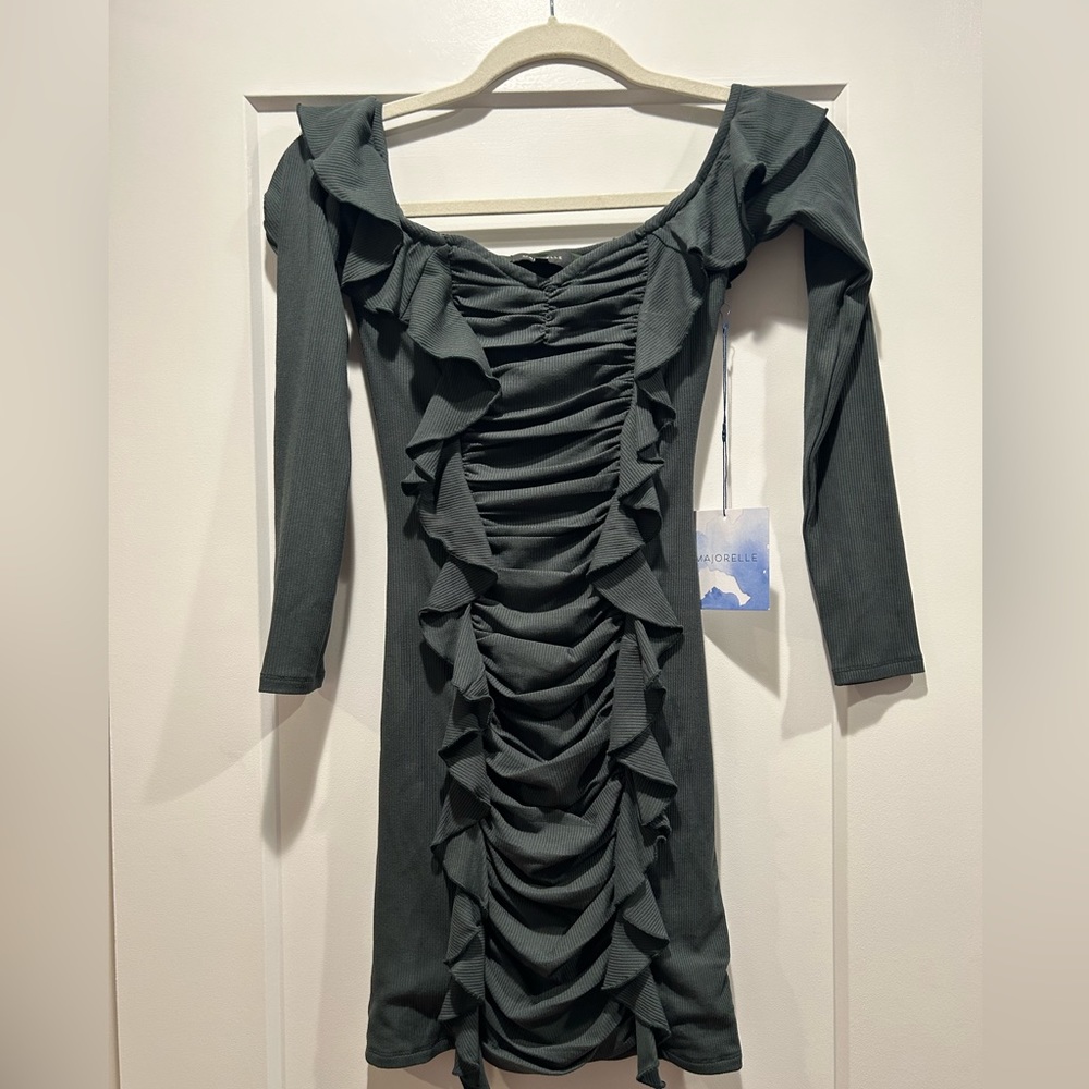 REVOLVE Majorelle Mini Off-Shoulder Dress